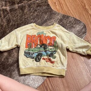 Ford Bronco Kids Sweatshirt - Yellow and Orange